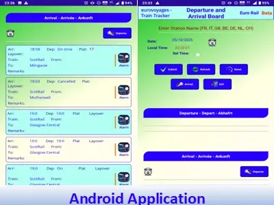 Andrioid train-tracker app