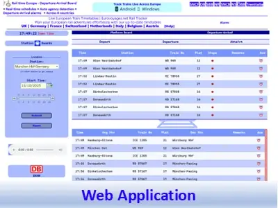 Web train-tracker app