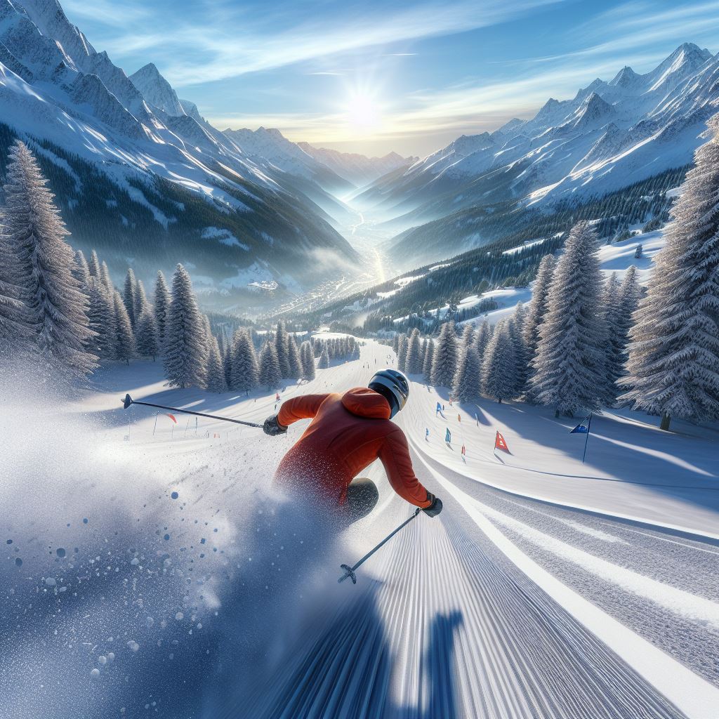 Skiing-in-the-French-Alps